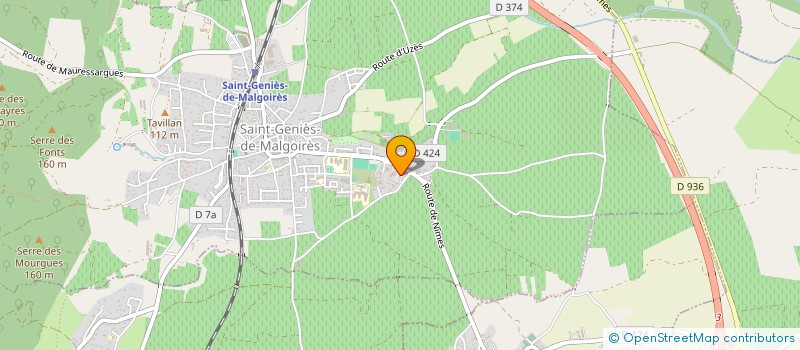 localisation de l'entreprise MONSIEUR ROLAND PINOT  SAINT-GENIES-DE-MALGOIRES