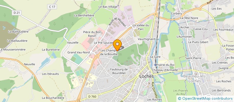 localisation de l'entreprise MONSIEUR ROLAND PLOMTEUX à LOCHES