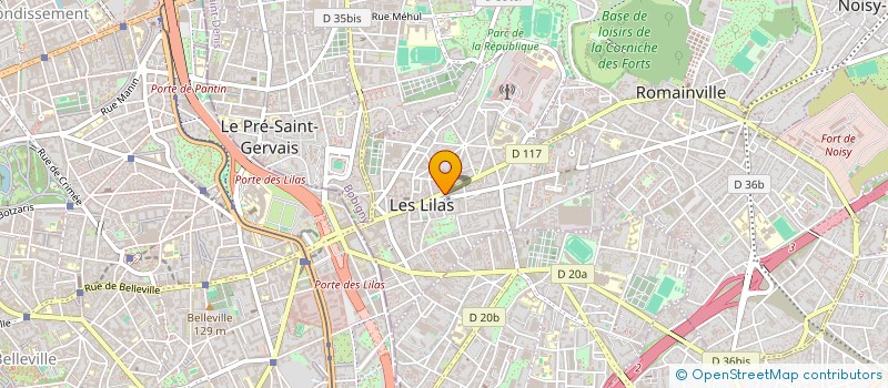 localisation de l'entreprise MONSIEUR ROLAND PORTIER à LES LILAS