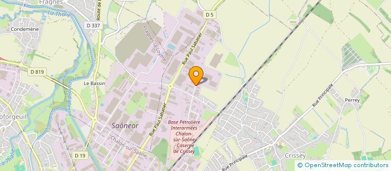 localisation de l'entreprise MONSIEUR ROLAND POUCHELET  CRISSEY