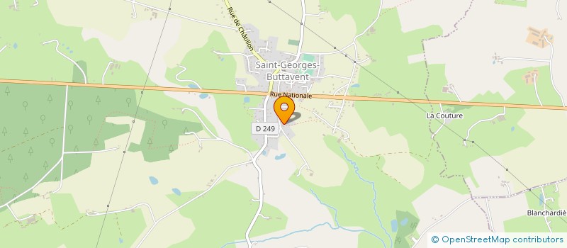 localisation de l'entreprise MONSIEUR ROLAND POUSSIER  SAINT-GEORGES-BUTTAVENT