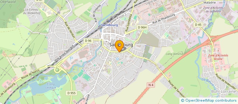 localisation de l'entreprise MONSIEUR ROLAND POUSSIN à SARREBOURG