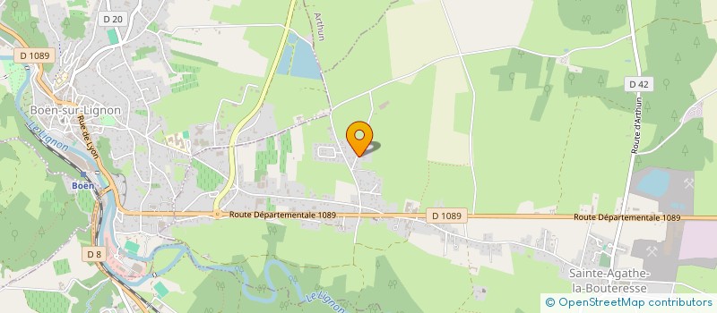 localisation de l'entreprise MONSIEUR ROLAND POYET à SAINTE-AGATHE-LA-BOUTERESSE