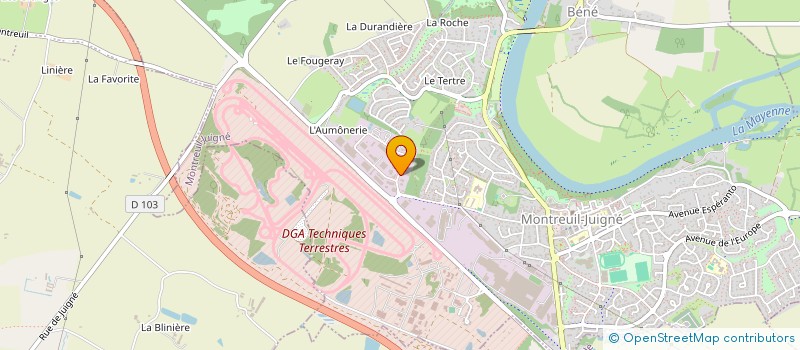 localisation de l'entreprise MONSIEUR ROLAND PROD'HOMME  MONTREUIL-JUIGNE