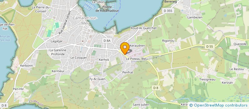 localisation de l'entreprise MONSIEUR ROLAND PROUTEAU  CAMARET-SUR-MER