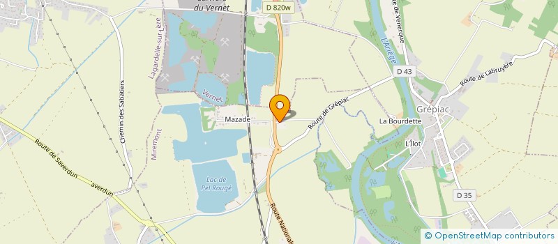 localisation de l'entreprise MONSIEUR ROLAND PUJOL  ESPERCE