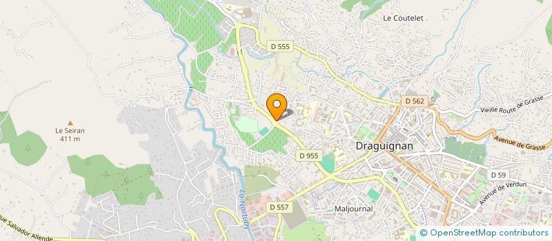 localisation de l'entreprise MONSIEUR ROLAND PULTRINI  DRAGUIGNAN