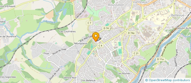 localisation de l'entreprise MONSIEUR ROLAND RAGUET  ISLE