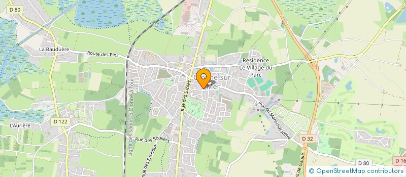 localisation de l'entreprise MONSIEUR ROLAND RAIMBERT  LES SABLES D'OLONNE