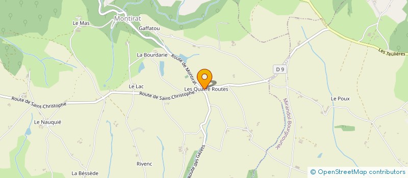 localisation de l'entreprise MONSIEUR ROLAND RAOUT  SAINT-CHRISTOPHE