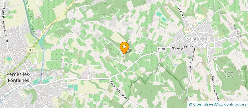 localisation de l'entreprise MONSIEUR ROLAND REYMOND  PERNES-LES-FONTAINES