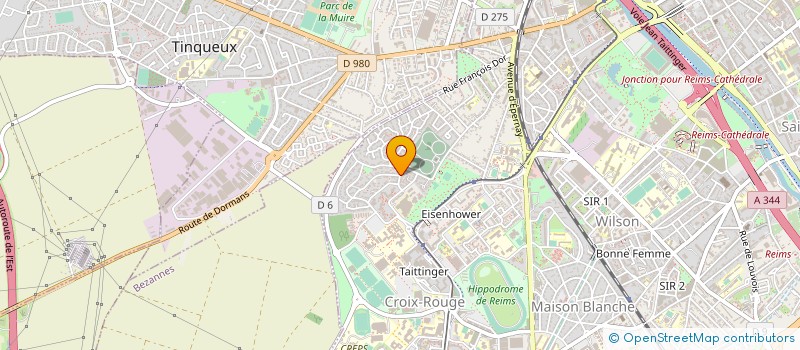 localisation de l'entreprise MONSIEUR ROLAND RICHER  REIMS