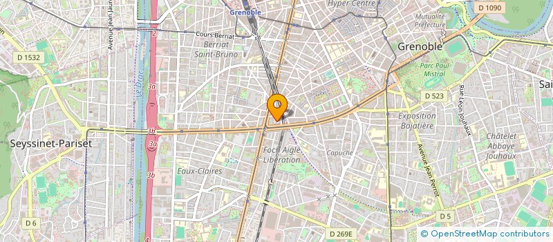 localisation de l'entreprise MONSIEUR ROLAND RIOUX  GRENOBLE