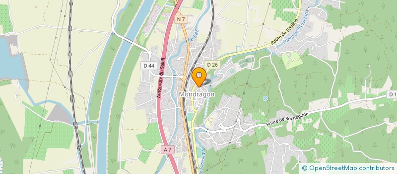 localisation de l'entreprise MONSIEUR ROLAND ROBERT  MONDRAGON