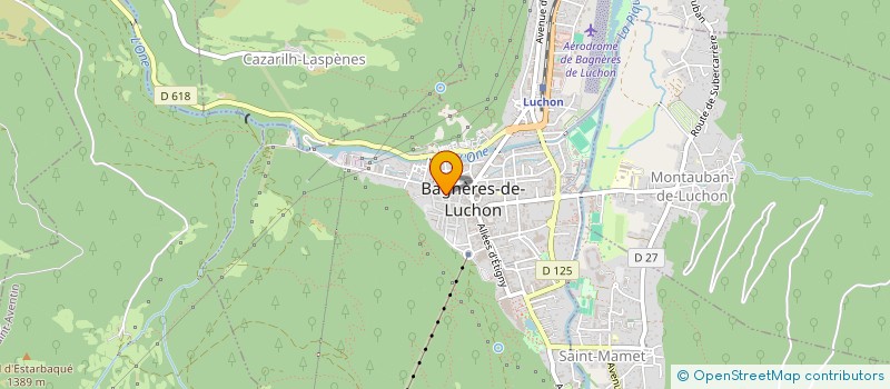 localisation de l'entreprise MONSIEUR ROLAND ROBERT à BAGNERES-DE-LUCHON