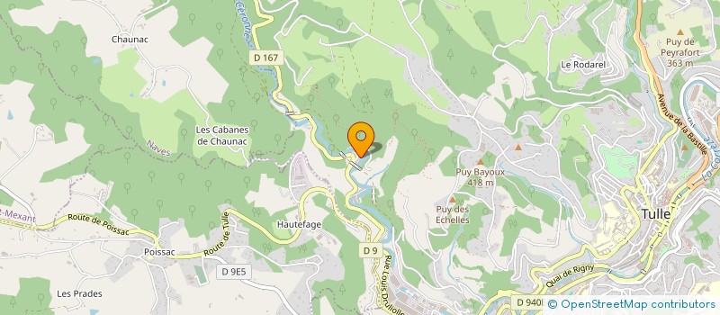 localisation de l'entreprise MONSIEUR ROLAND ROCHETTE  TULLE