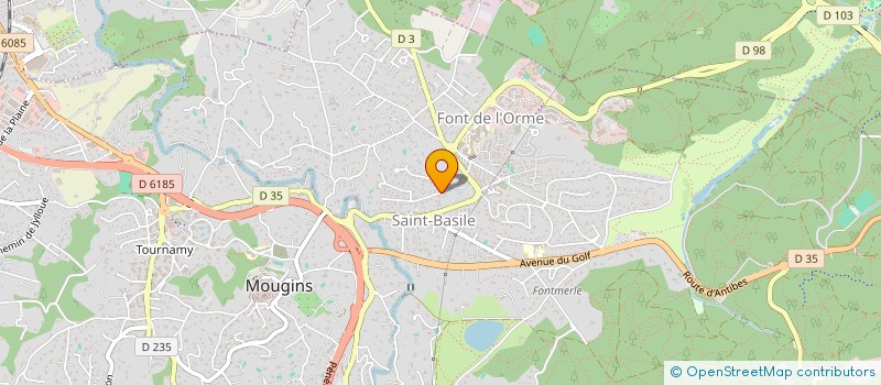 localisation de l'entreprise MONSIEUR ROLAND ROMANELLI à MOUGINS