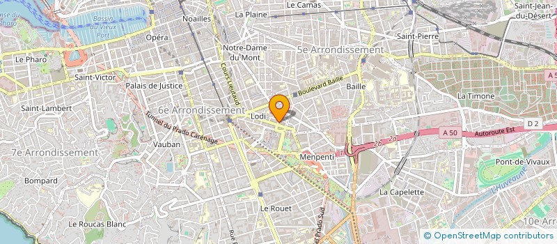 localisation de l'entreprise MONSIEUR ROLAND RORET à MARSEILLE