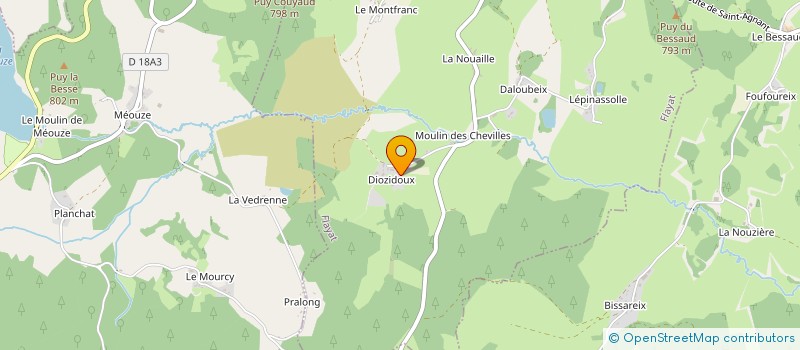 localisation de l'entreprise MONSIEUR ROLAND ROUSSANGE à FLAYAT