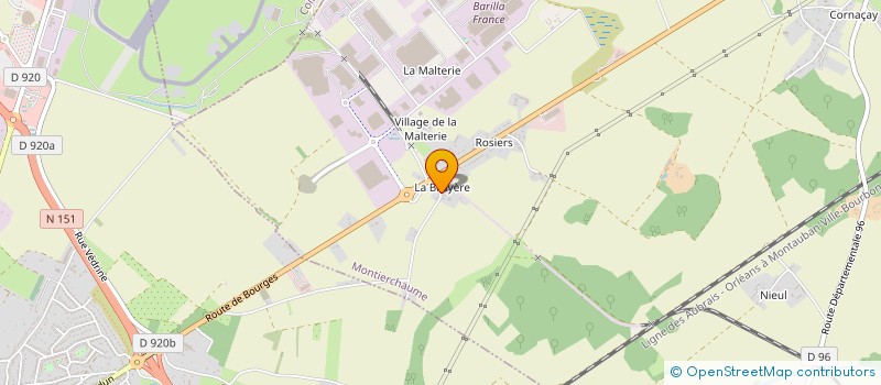 localisation de l'entreprise MONSIEUR ROLAND ROUSSEAU  MONTIERCHAUME