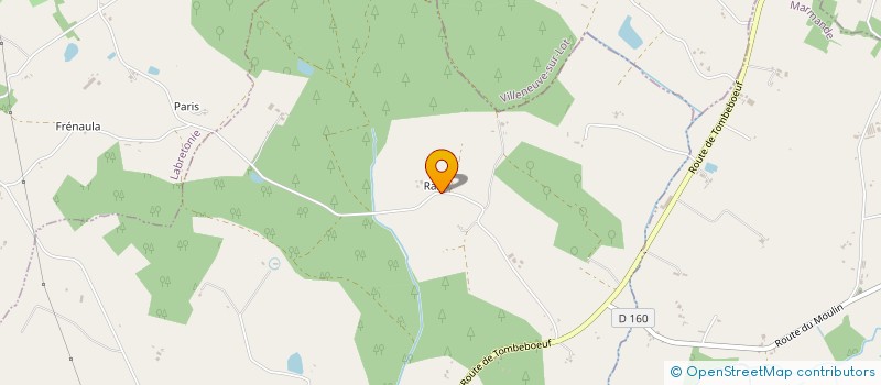 localisation de l'entreprise MONSIEUR ROLAND ROUSSEL  COULX