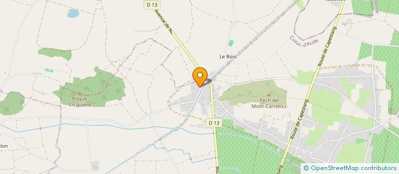 localisation de l'entreprise MONSIEUR ROLAND RUBIO  CUXAC-D'AUDE