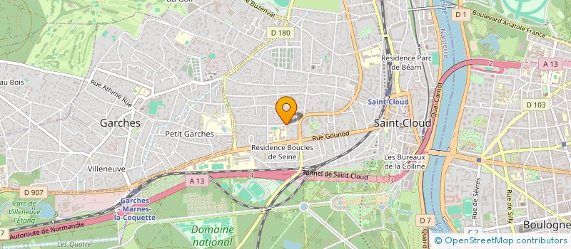localisation de l'entreprise MONSIEUR ROLAND SABATIER à SAINT-CLOUD
