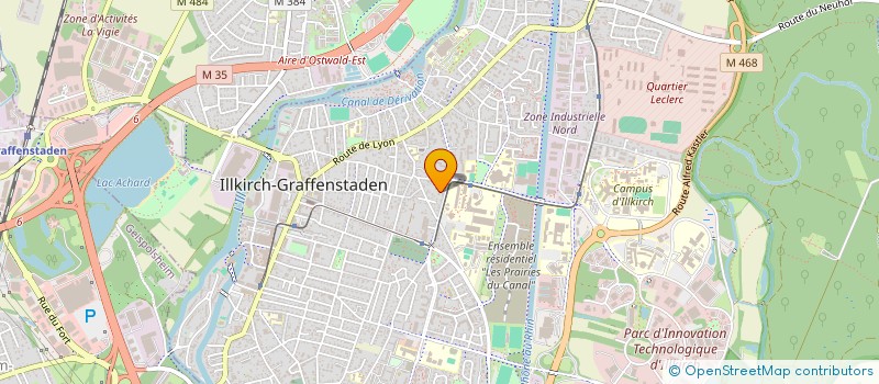 localisation de l'entreprise MONSIEUR ROLAND SAENGER  ILLKIRCH-GRAFFENSTADEN