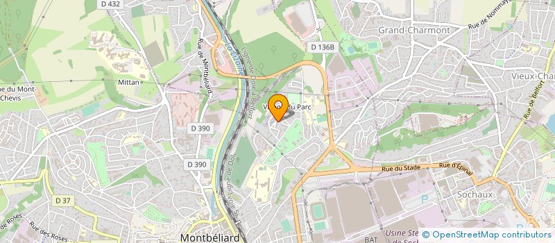 localisation de l'entreprise MONSIEUR ROLAND SALVADOR à MONTBELIARD