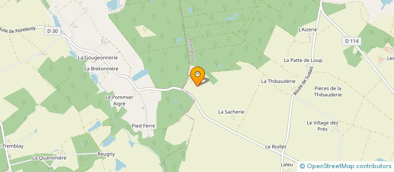 localisation de l'entreprise MONSIEUR ROLAND SANSON à LE CONTROIS-EN-SOLOGNE