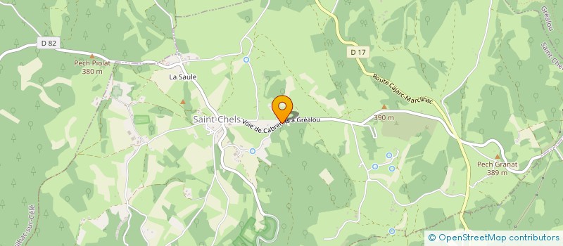 localisation de l'entreprise MONSIEUR ROLAND SANSOU  CAJARC