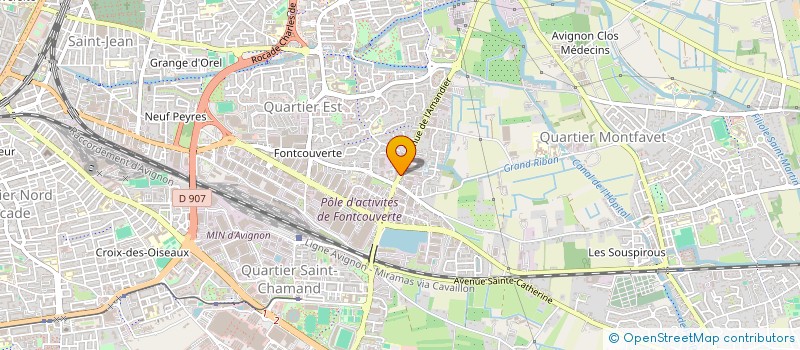 localisation de l'entreprise MONSIEUR ROLAND SANTONJA  AVIGNON