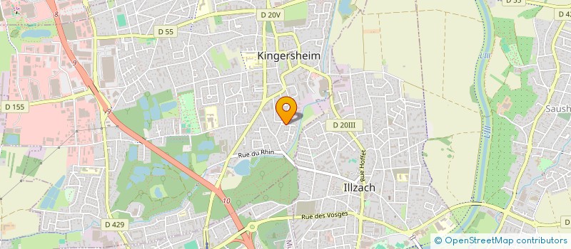 localisation de l'entreprise MONSIEUR ROLAND SAXER  KINGERSHEIM