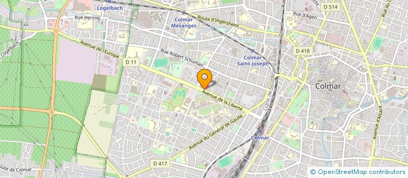 localisation de l'entreprise MONSIEUR ROLAND SCHMITT  COLMAR