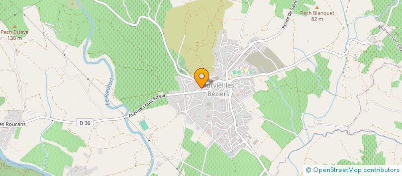 localisation de l'entreprise MONSIEUR ROLAND SENEGAS  MURVIEL-LES-BEZIERS