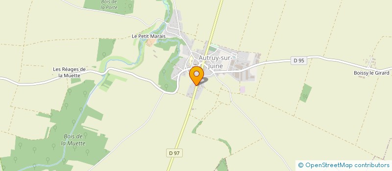 localisation de l'entreprise MONSIEUR ROLAND SILVESTRE  AUTRUY-SUR-JUINE