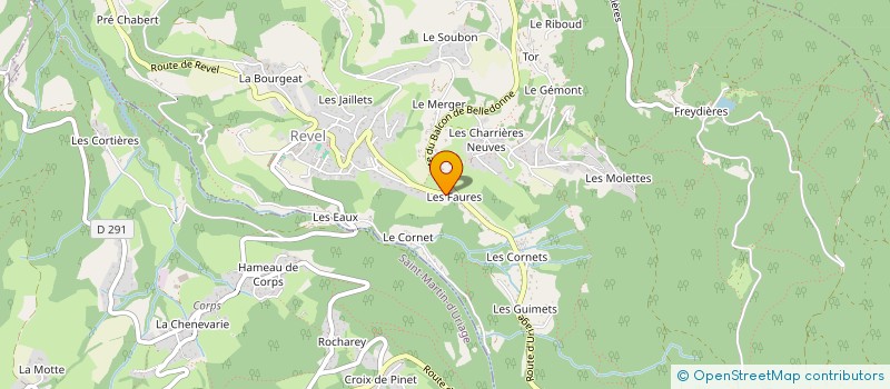 localisation de l'entreprise MONSIEUR ROLAND SIONNET  REVEL