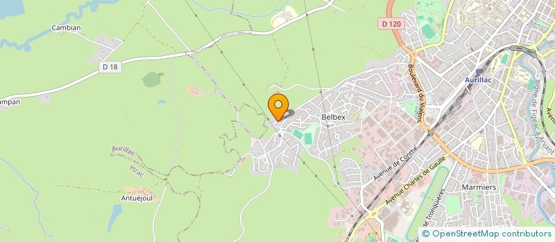 localisation de l'entreprise MONSIEUR ROLAND SOUBEYRE à AURILLAC