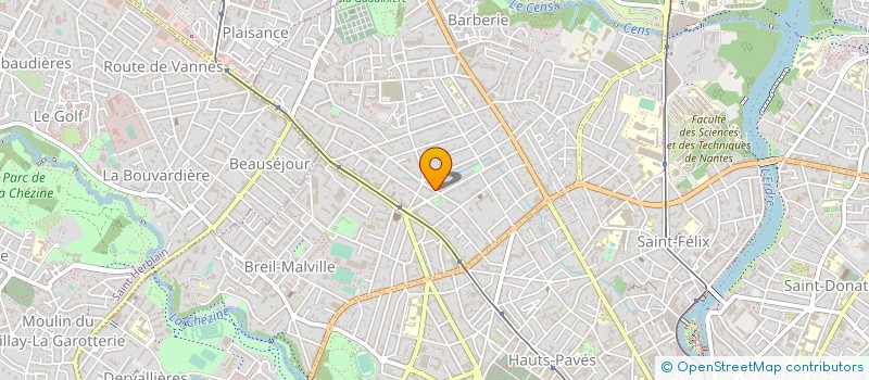 localisation de l'entreprise MONSIEUR ROLAND SURAUD à NANTES