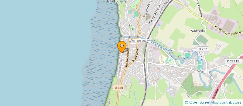 localisation de l'entreprise MONSIEUR ROLAND TAQUET  WIMEREUX