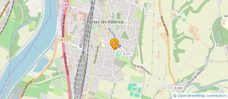 localisation de l'entreprise MONSIEUR ROLAND TESTON  PORTES-LES-VALENCE