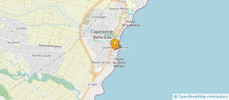 localisation de l'entreprise MONSIEUR ROLAND THARSIS à CAPESTERRE-BELLE-EAU