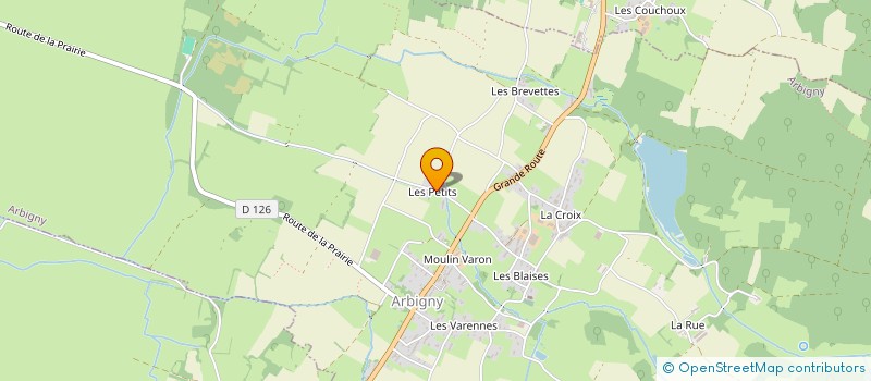 localisation de l'entreprise MONSIEUR ROLAND THENOZ  ARBIGNY