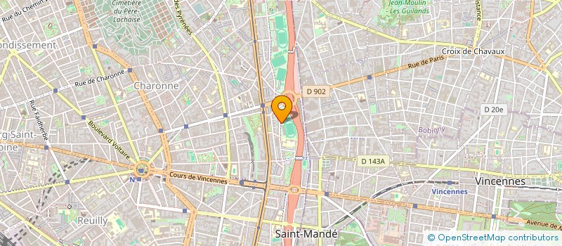 localisation de l'entreprise MONSIEUR ROLAND THEVENEL  PARIS