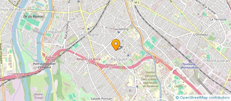 localisation de l'entreprise MONSIEUR ROLAND THEVENIN à TOULOUSE
