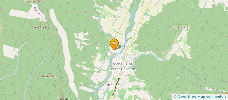 localisation de l'entreprise MONSIEUR ROLAND THEVENOT  ROCHE-SAINT-SECRET-BECONNE