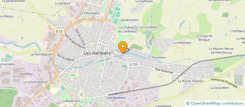 localisation de l'entreprise MONSIEUR ROLAND THIROT  LES HERBIERS