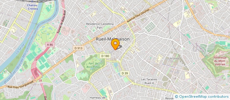 localisation de l'entreprise MONSIEUR ROLAND TOUSSAINT à RUEIL-MALMAISON