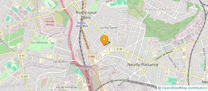 localisation de l'entreprise MONSIEUR ROLAND TRAN à ROSNY-SOUS-BOIS