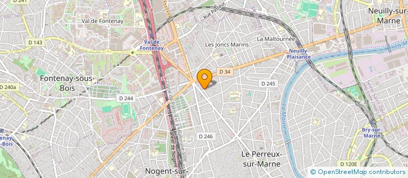 localisation de l'entreprise MONSIEUR ROLAND TRAN  LE PERREUX-SUR-MARNE